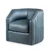 Oliver Sky Leather Swivel Chair